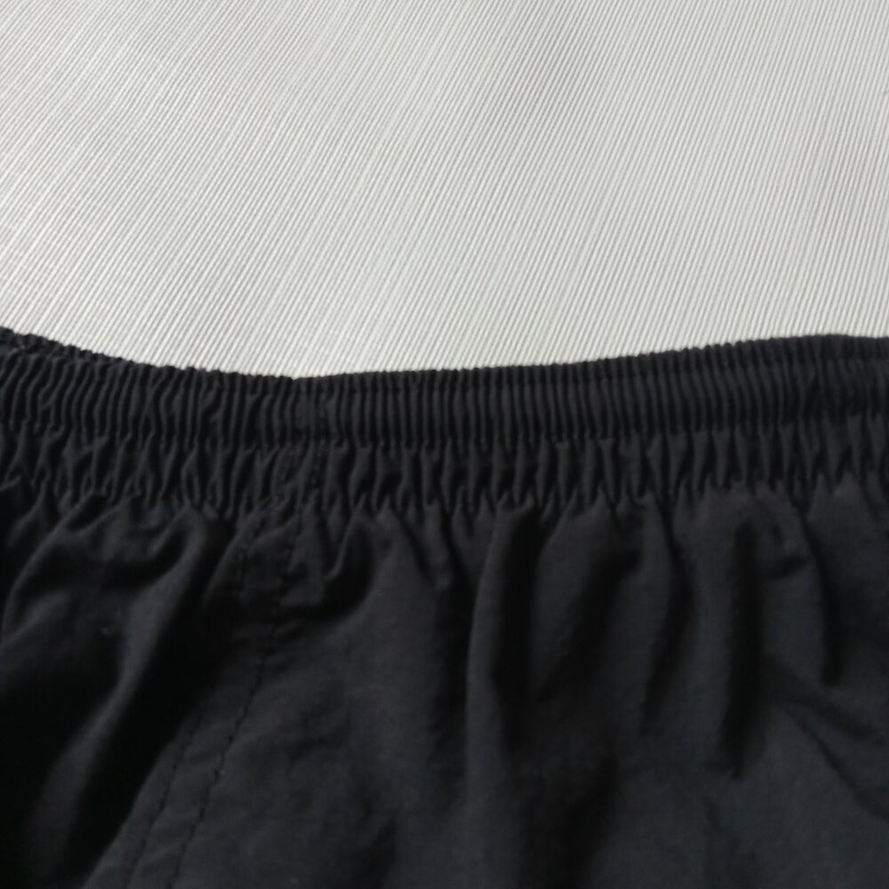 Vintage 1994 Nike Black Brief Lined Nylon Drawstring Activewear Shorts Size XL - Picture 12 of 12